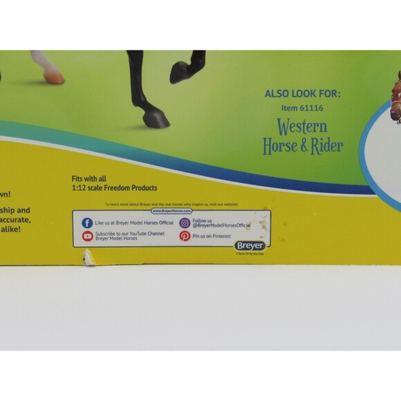 Breyer Classics Collection #61114 English Horse and Rider Blonde Girl Brown Pony - Picture 7 of 16